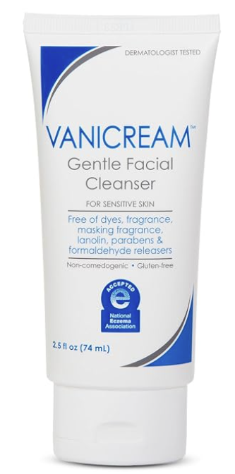 Vanicream Gentle Facial Cleaner, pH-Balanced Face Wash, 2.5 Fl Oz