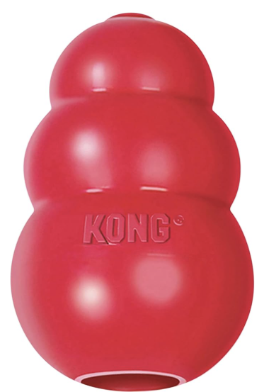 KONG Classic Stuffable Dog Toy, Natural Rubber Chew, for Medium Dogs