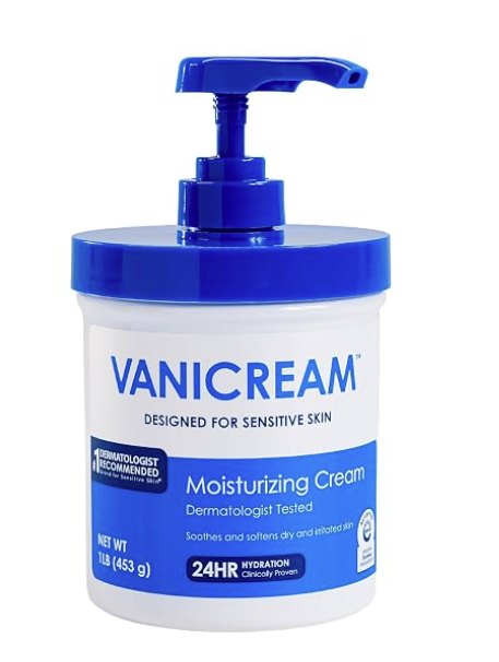 Vanicream Moisturizing Cream, Body & Face Moisturizer, 16 Oz Pump Dispenser